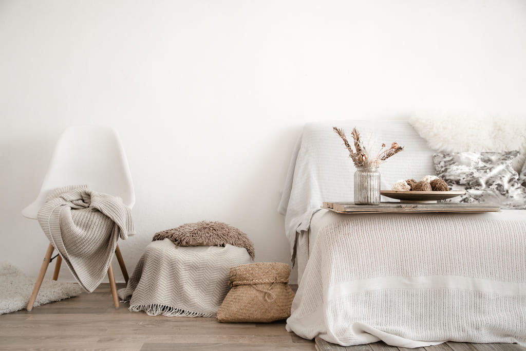 спальня в стиле хюгге